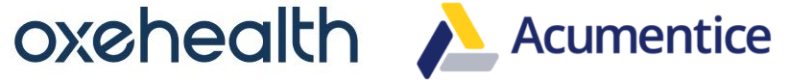 An image showing the logos of Oxehealth and Acumentice