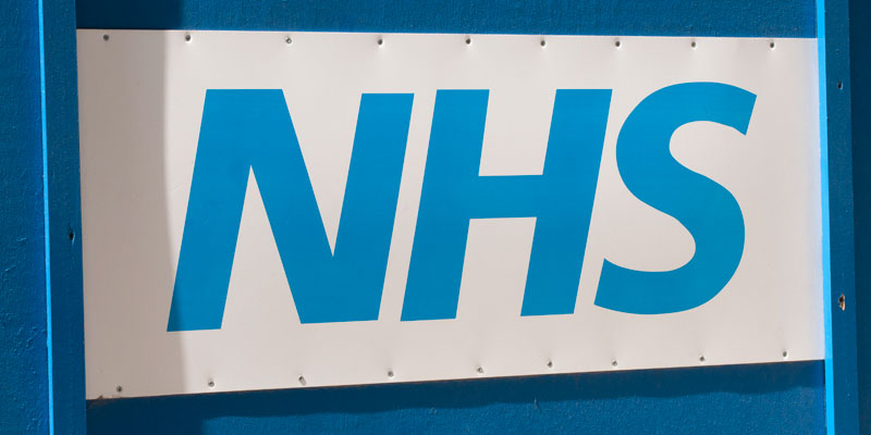 NHS sign
