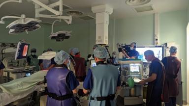 Image of staff at Royal Preston hospital performing surgery
