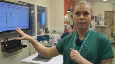 A photo of Chloe Fuller, patient-flow coordinator at Hampshire Hospitals.