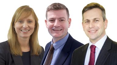 Ruth Rankine, Rory Deighton and Daniel Elkeles