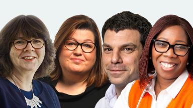 Claire Fuller, Sam Allen, Bill Morgan and Gubby Ayida