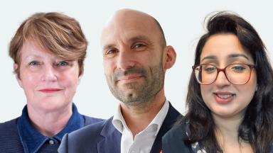 Sarah Sleet, Tom Nutt and Sonia Nosheen