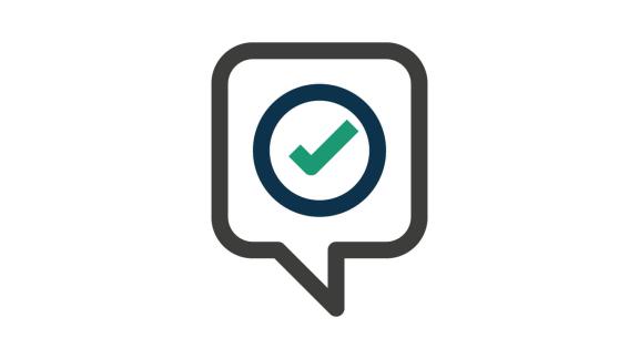 Icon of a tick