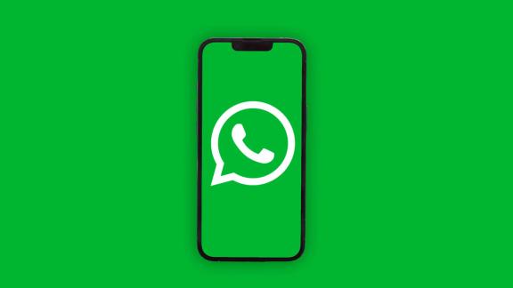 WhatsApp icon on a phone