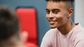 A young man in counselling.