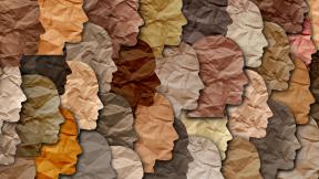 Collage of heads in different shades of brown