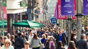 A crowded street.