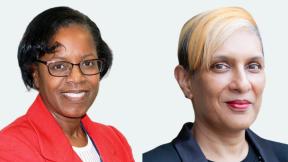 Headshots of Joan Saddler and Lena Samuels