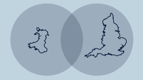 Wales and England icons in a Venn diagram.