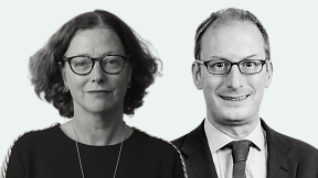 Headshots of Anita Charlesworth and Carl Emmerson