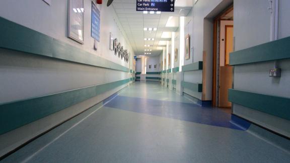 A hospital corridor