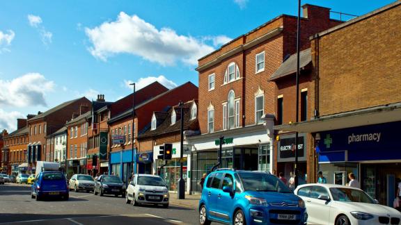 Shops on high street