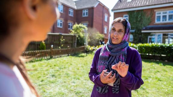 Woman wearing a hijab