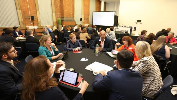 Delegates at a workshop