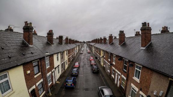 A terraced street.