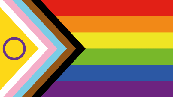 Intersex inclusive pride flag by Valentino Vecchietti