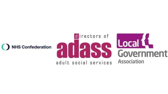 NHS Confederation, ADASS and LGA logos