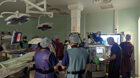 Image of staff at Royal Preston hospital performing surgery