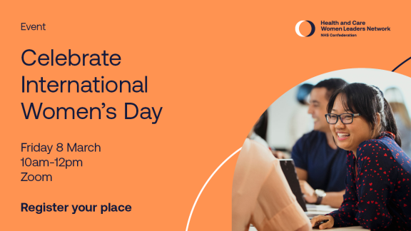 Event: Celebrate International Women's Day,  Friday 8 March 10am-12pm, Zoom, register your place.