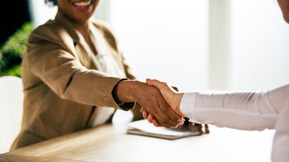 Meeting handshake