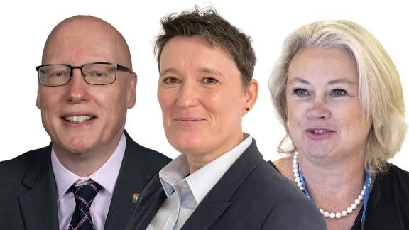 David Melbourne, Jan Thomas and Kate Shields