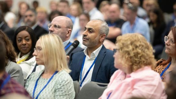 Dharmesh Patel speaking at our conference