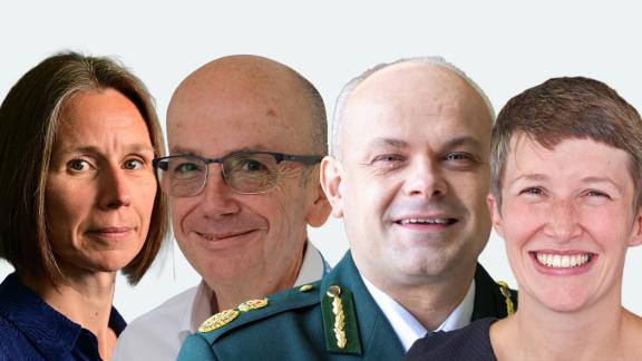 Anna Parry, Simon Weldon, John Martin and Sarah Walter
