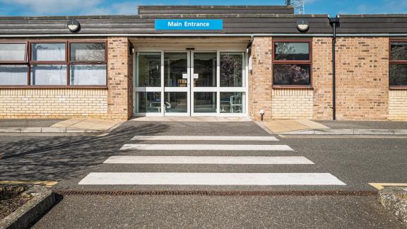 Main entrance of an NHS buidling