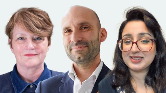 Sarah Sleet, Tom Nutt and Sonia Nosheen