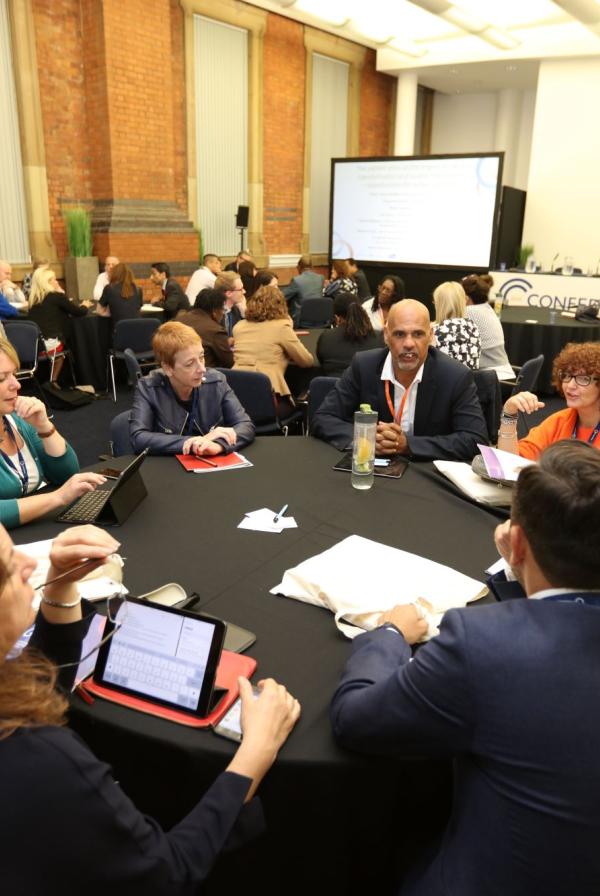 Delegates at a workshop