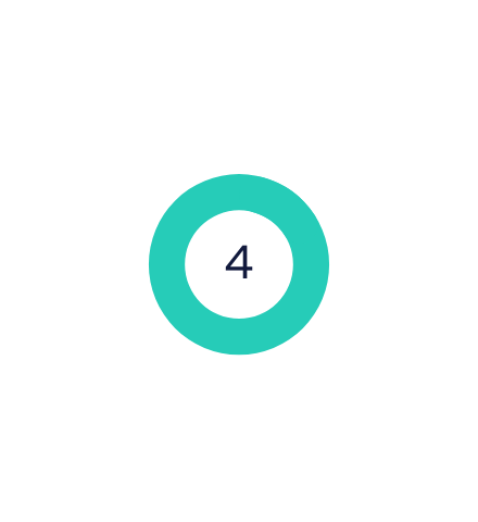 Graphic of the numeral 4 in a circle