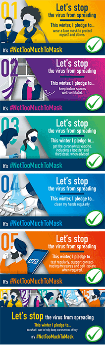 #NotTooMuchToMask Facebook and Twitter pledges cards thumbnail